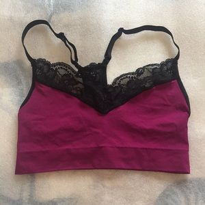Like New Lace Trim Bralette Size Med